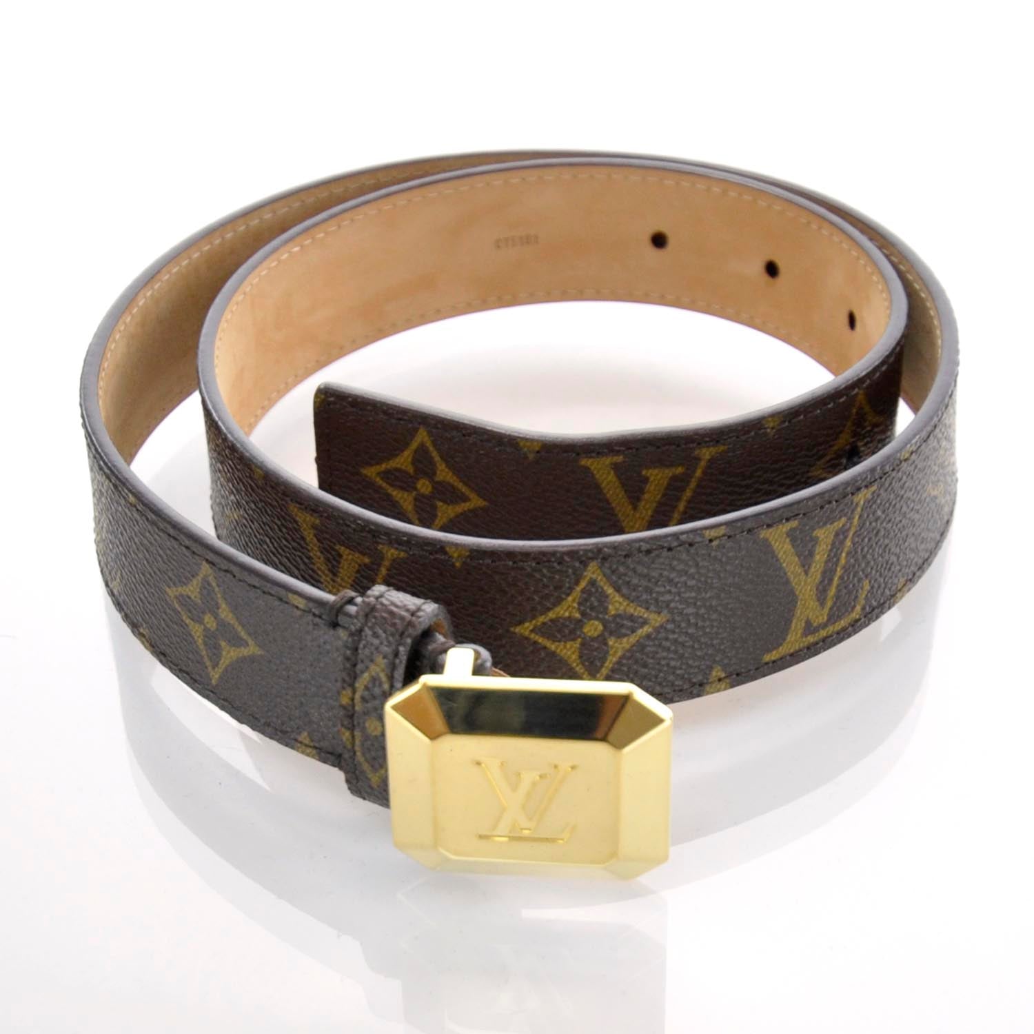 Louis Vuitton Monogram Cabochon Belt Buckle 2 of 7
