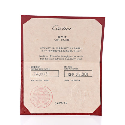 Cartier 18K White Gold 3 Diamond 5.5mm LOVE Ring 49 4.75 5 of 5