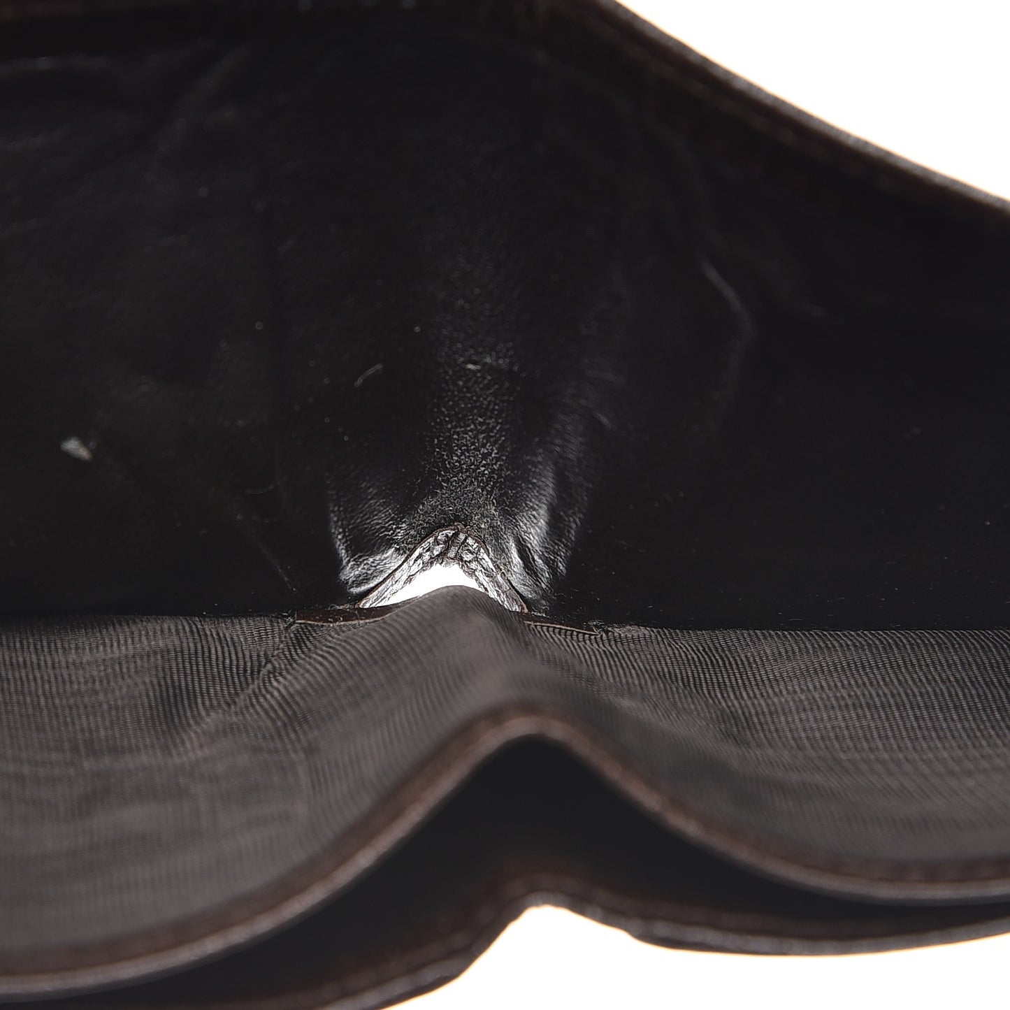 Mens Monogram Bi-Fold Wallet Dark Brown