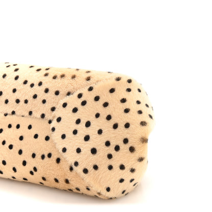 Chanel Pony Hair Cheetah Print Pretty CC Clutch With Strap Light Beige Black 10 of 11
