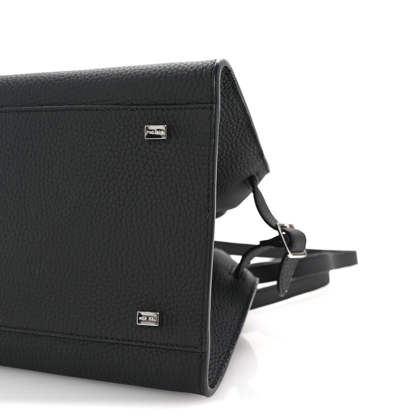 Grained Calfskin Soft Margaux 10 Bag Black