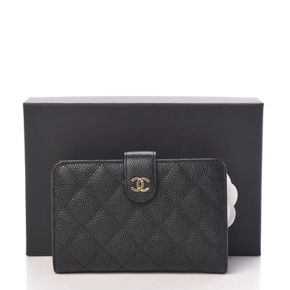 Chanel Caviar Quilted Zipped Pocket Wallet Black 10 of 10