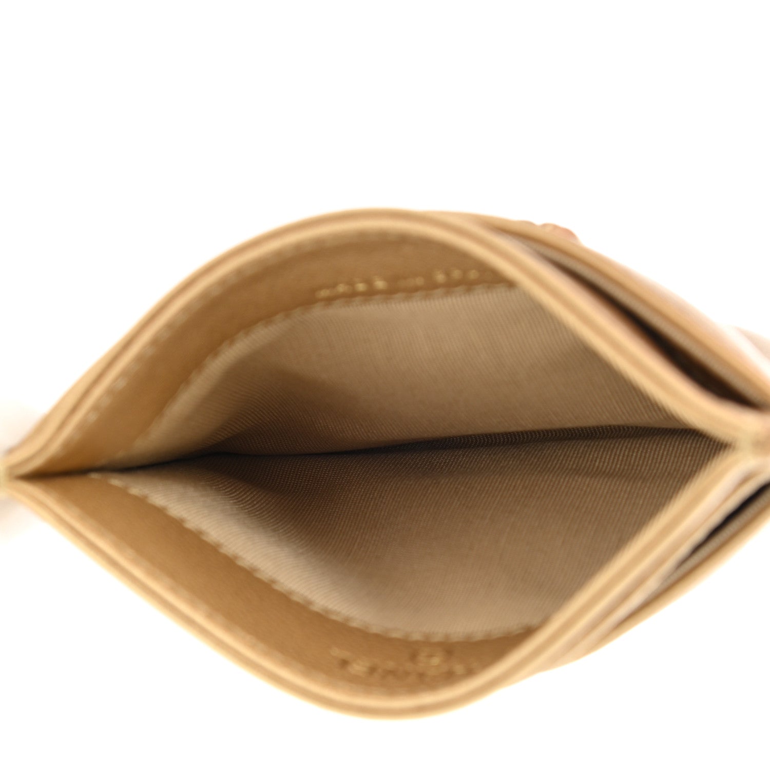 Chanel Metallic Lambskin Quilted Chanel 19 Card Holder Gold 5 of 8