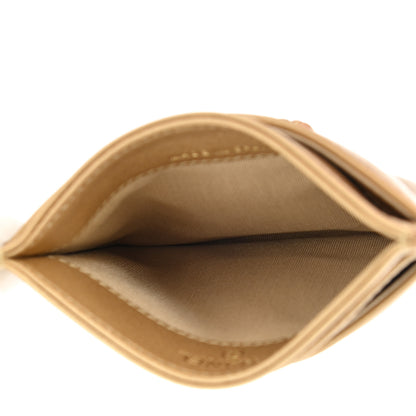 Chanel Metallic Lambskin Quilted Chanel 19 Card Holder Gold 5 of 8