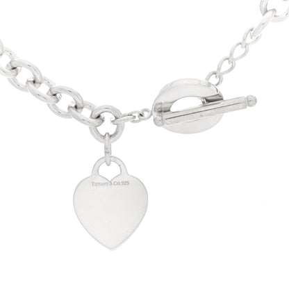 Tiffany Sterling Silver Heart Tag Toggle Necklace 4 of 4