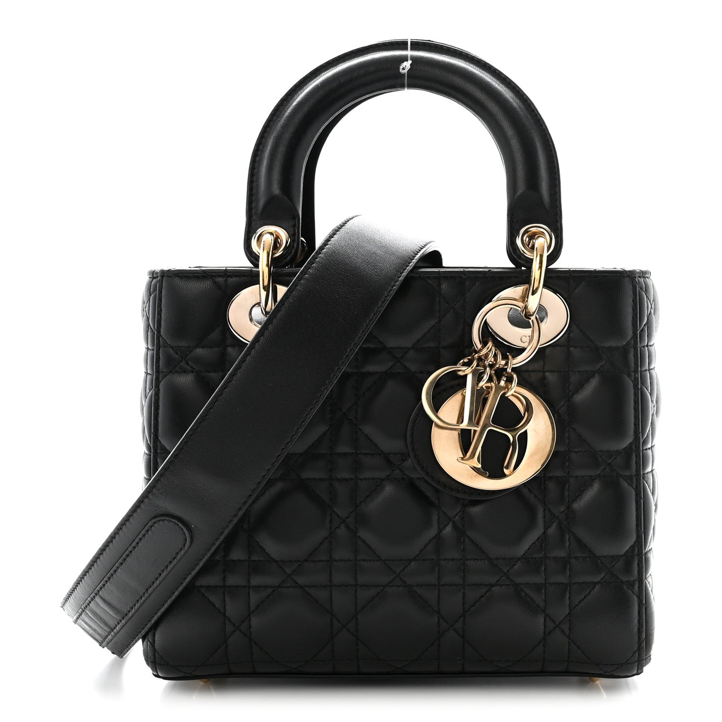 Lambskin Cannage Small My ABCDior Lady Dior Black