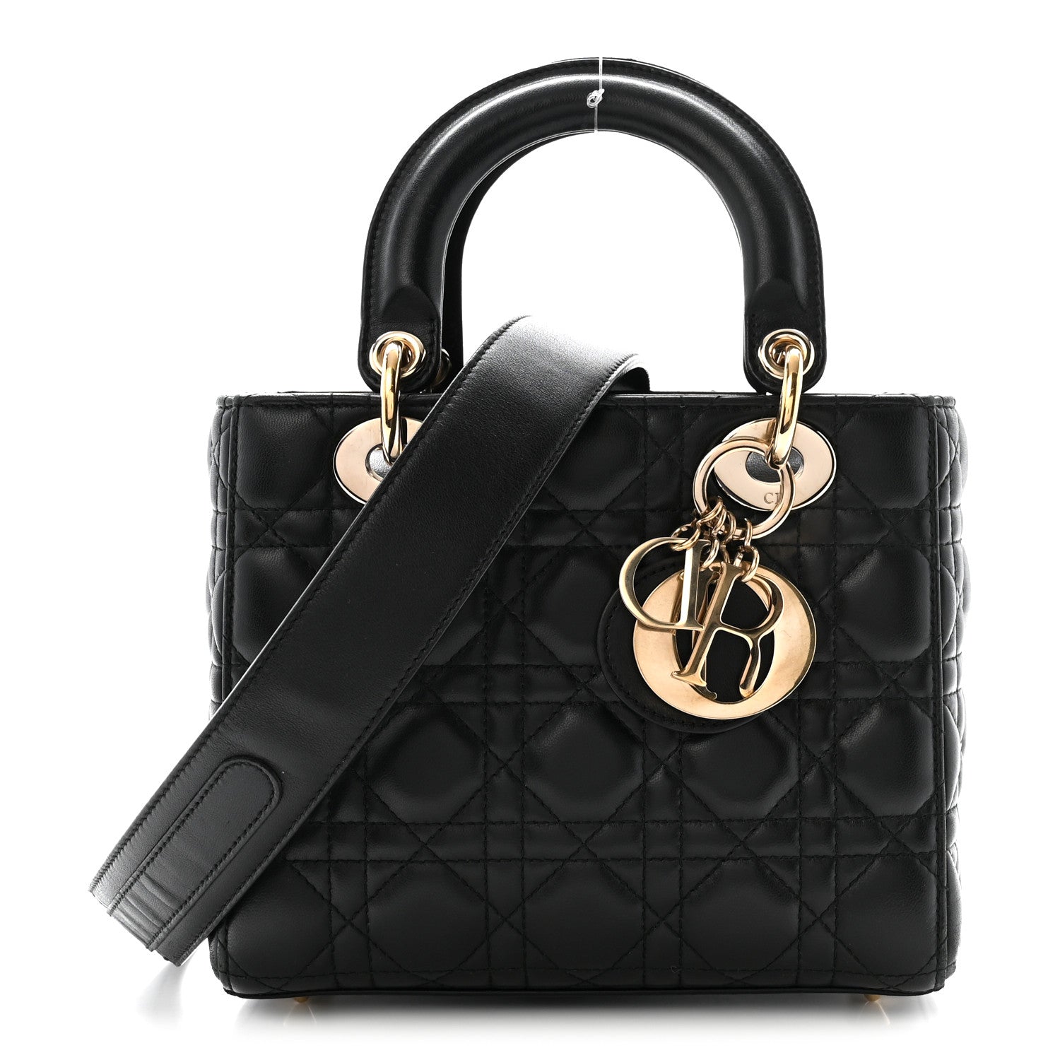 Christian Dior Lambskin Cannage Small My ABCDior Lady Dior Black 1 of 9