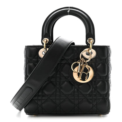 Christian Dior Lambskin Cannage Small My ABCDior Lady Dior Black 1 of 9