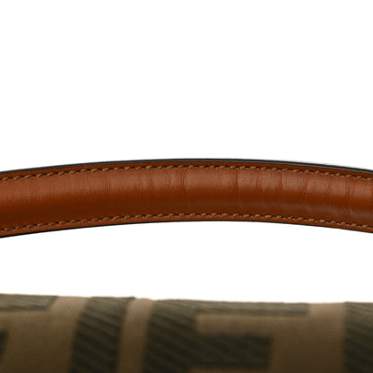 Fendi Canvas Vitello King FF Embroidered Baguette Amazzonia Cuoio 10 of 10