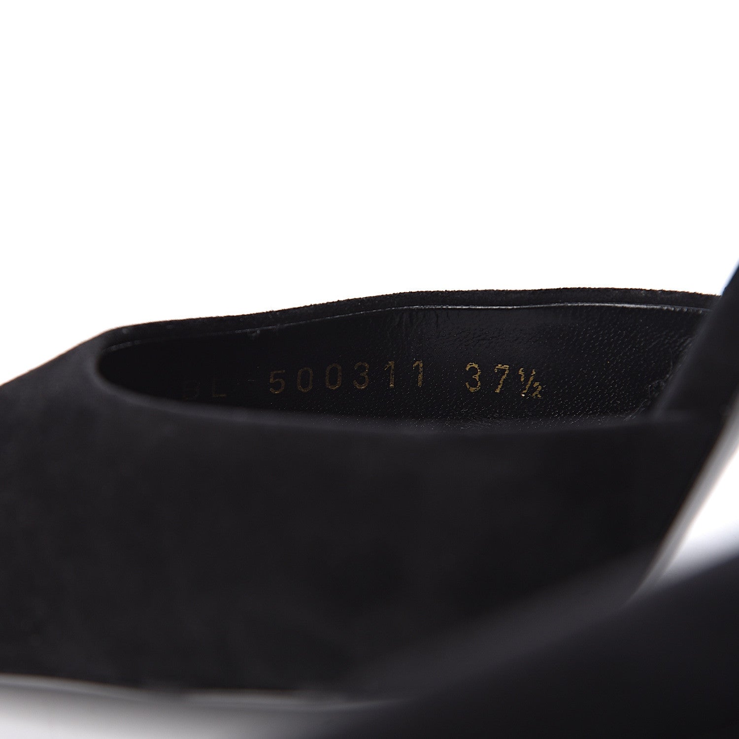 Saint Laurent Velvet Anja Pumps 37.5 Black 9 of 11