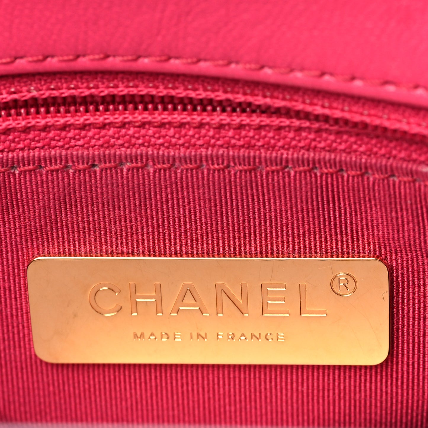 Lambskin Quilted Medium Chanel 19 Flap Dark Pink