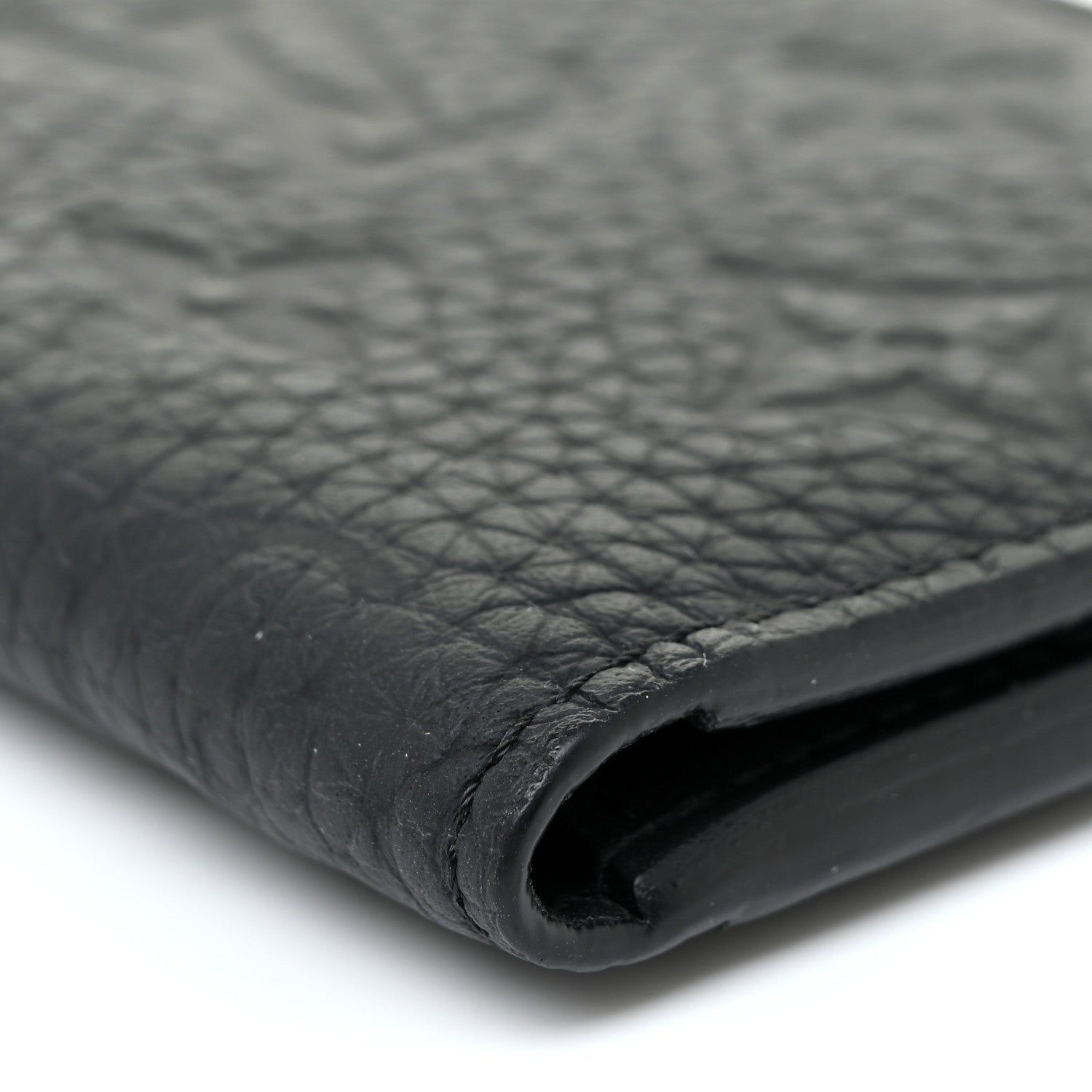 Louis Vuitton Taurillon Monogram Pocket Organizer Black 7 of 9