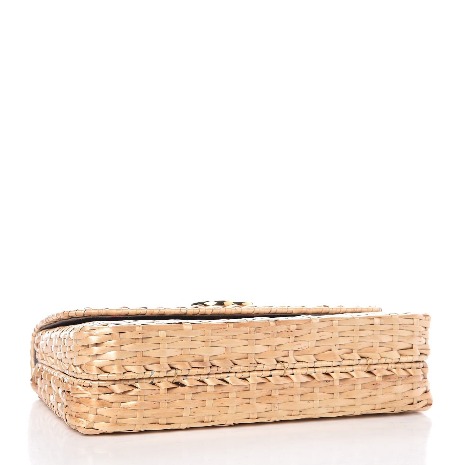 Gucci Wicker Small Shoulder Bag Natural 4 of 9