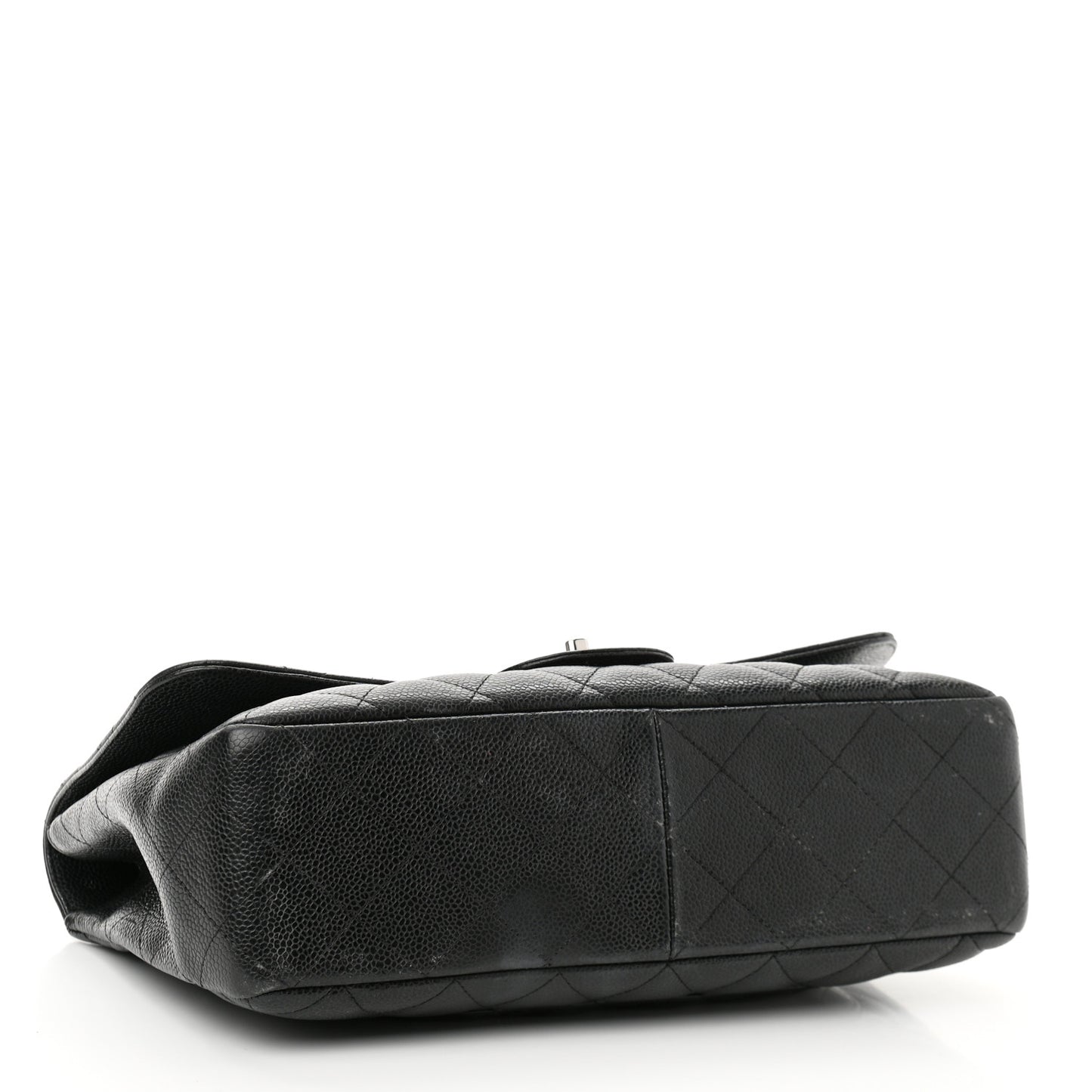 Caviar Quilted Jumbo Single Flap Black