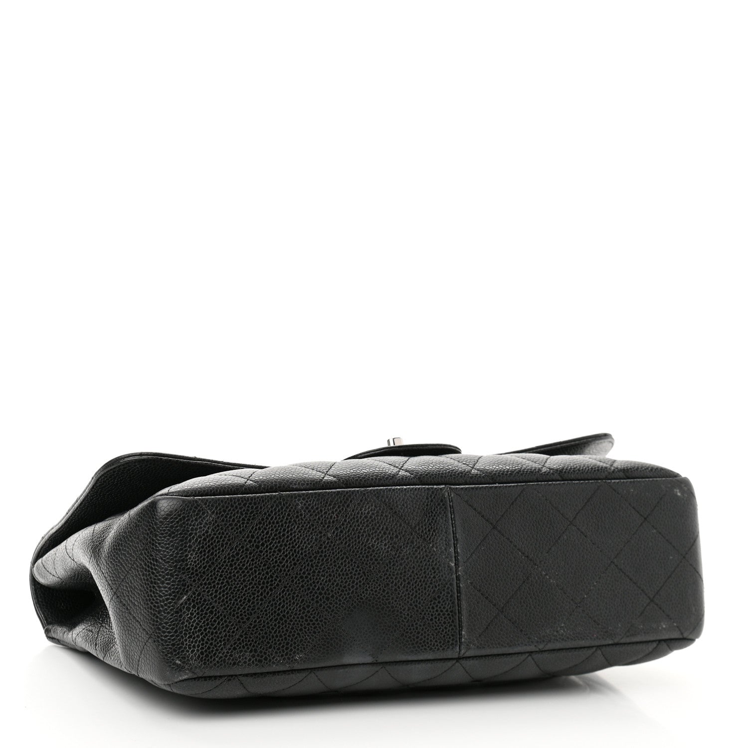 Chanel Caviar Quilted Jumbo Single Flap Black 4 of 20