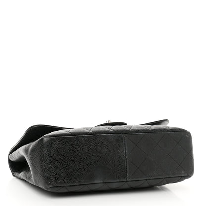 Chanel Caviar Quilted Jumbo Single Flap Black 4 of 20