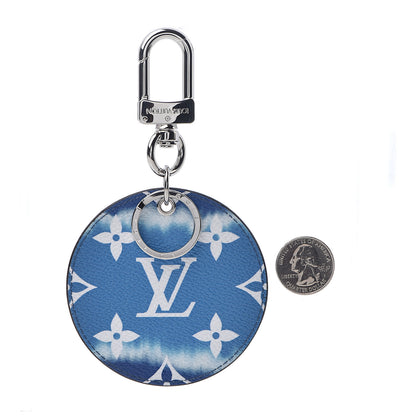 Louis Vuitton Monogram Escale Bag Charm Key Holder Blue 2 of 2