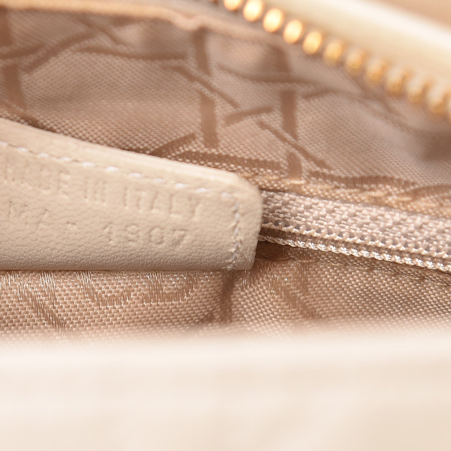 Christian Dior Lambskin Cannage Medium Lady Dior Light Beige 8 of 24