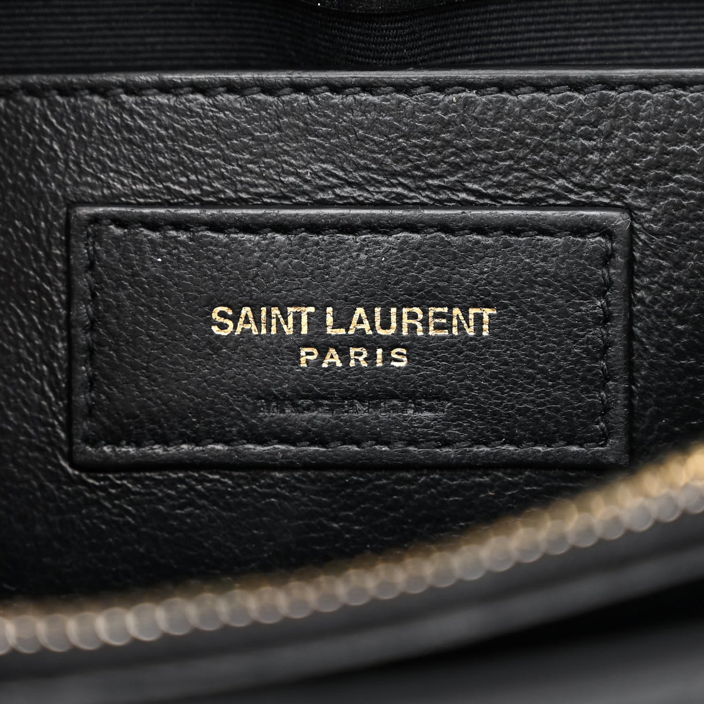Calfskin Y Quilted Monogram Small Loulou Chain Satchel Black