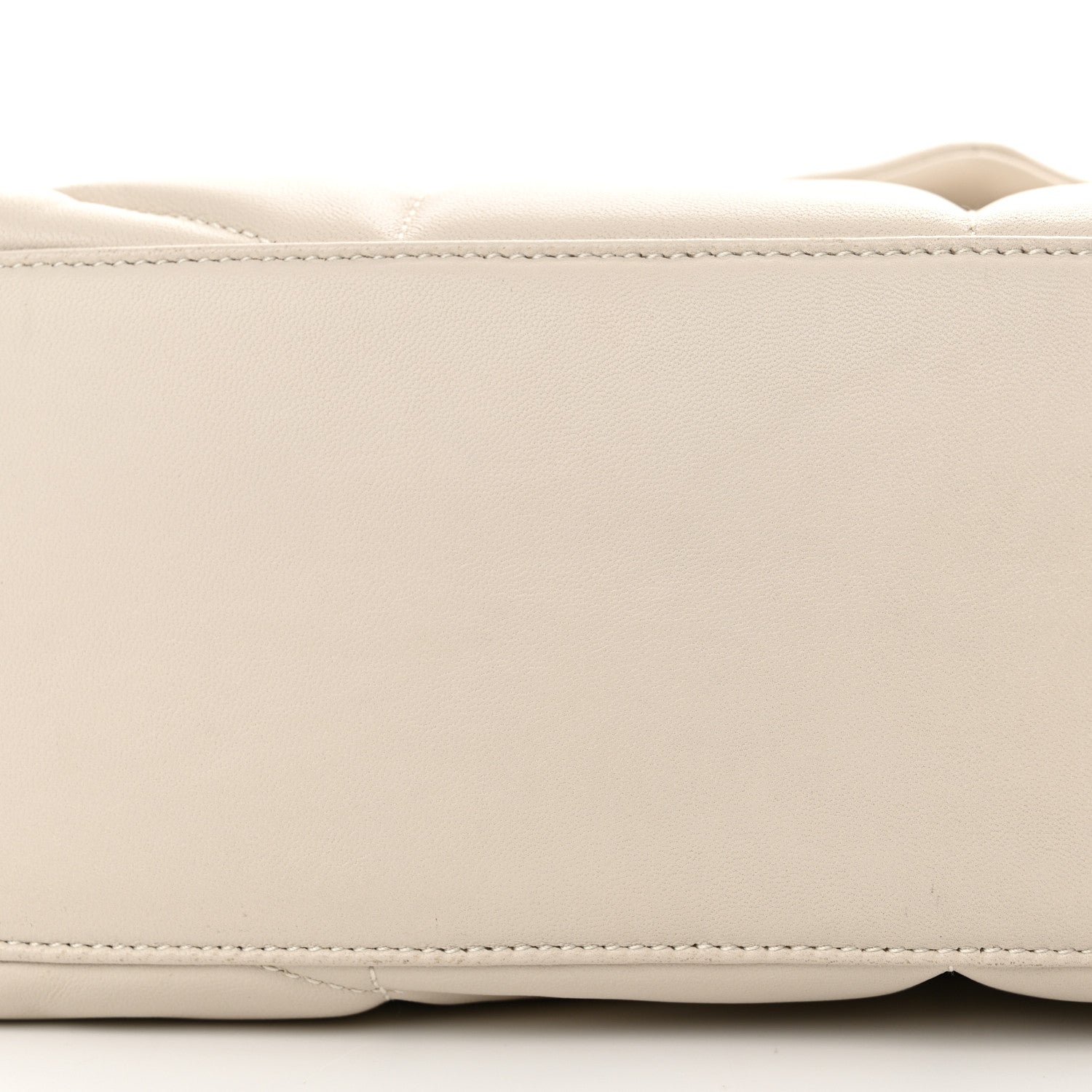 Saint Laurent Lambskin Quilted Small Loulou Puffer Monogram Chain Satchel Crema Soft 11 of 13