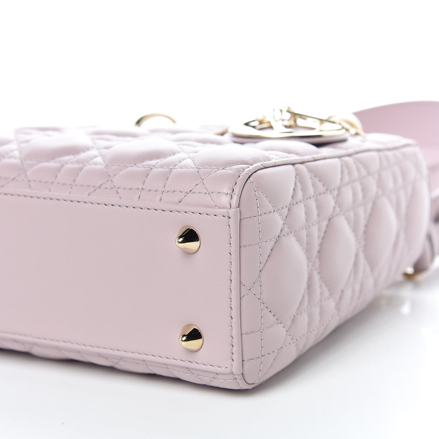 Christian Dior Lambskin Cannage Small Lady Dior Pink 6 of 10