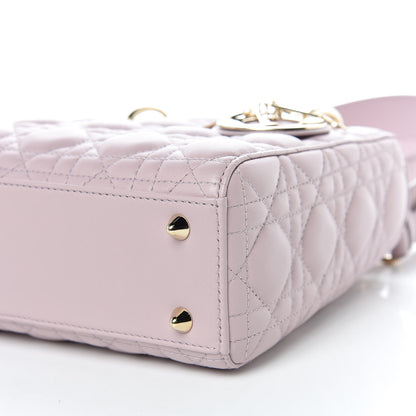 Christian Dior Lambskin Cannage Small Lady Dior Pink 6 of 10