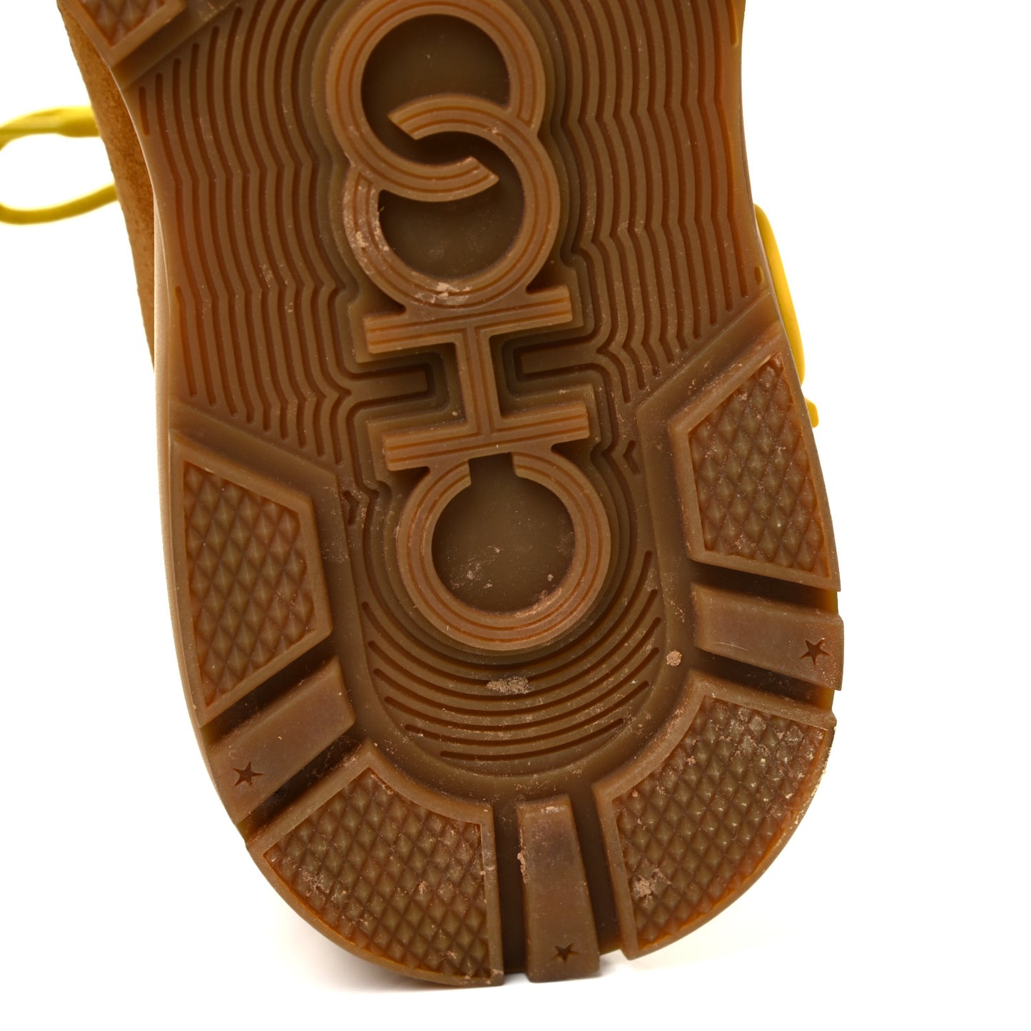 Calfskin Technical Mesh Suede Crosta Boot 39 Yellow