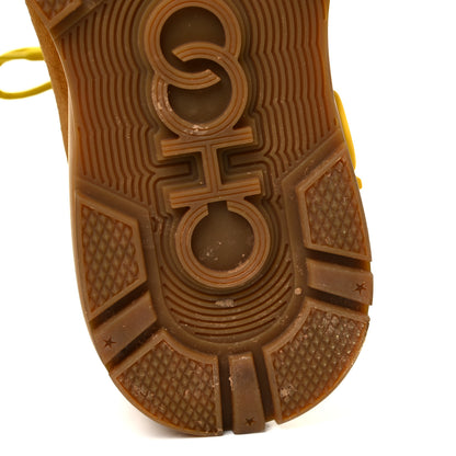 Jimmy Choo Calfskin Technical Mesh Suede Crosta Boot 39 Yellow 9 of 15