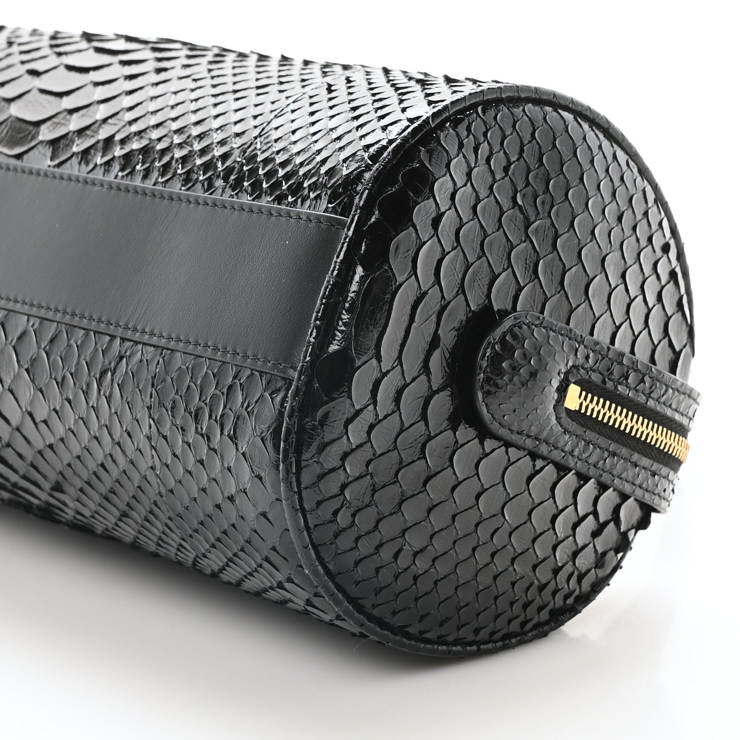 Snakeskin Edith Bag Black