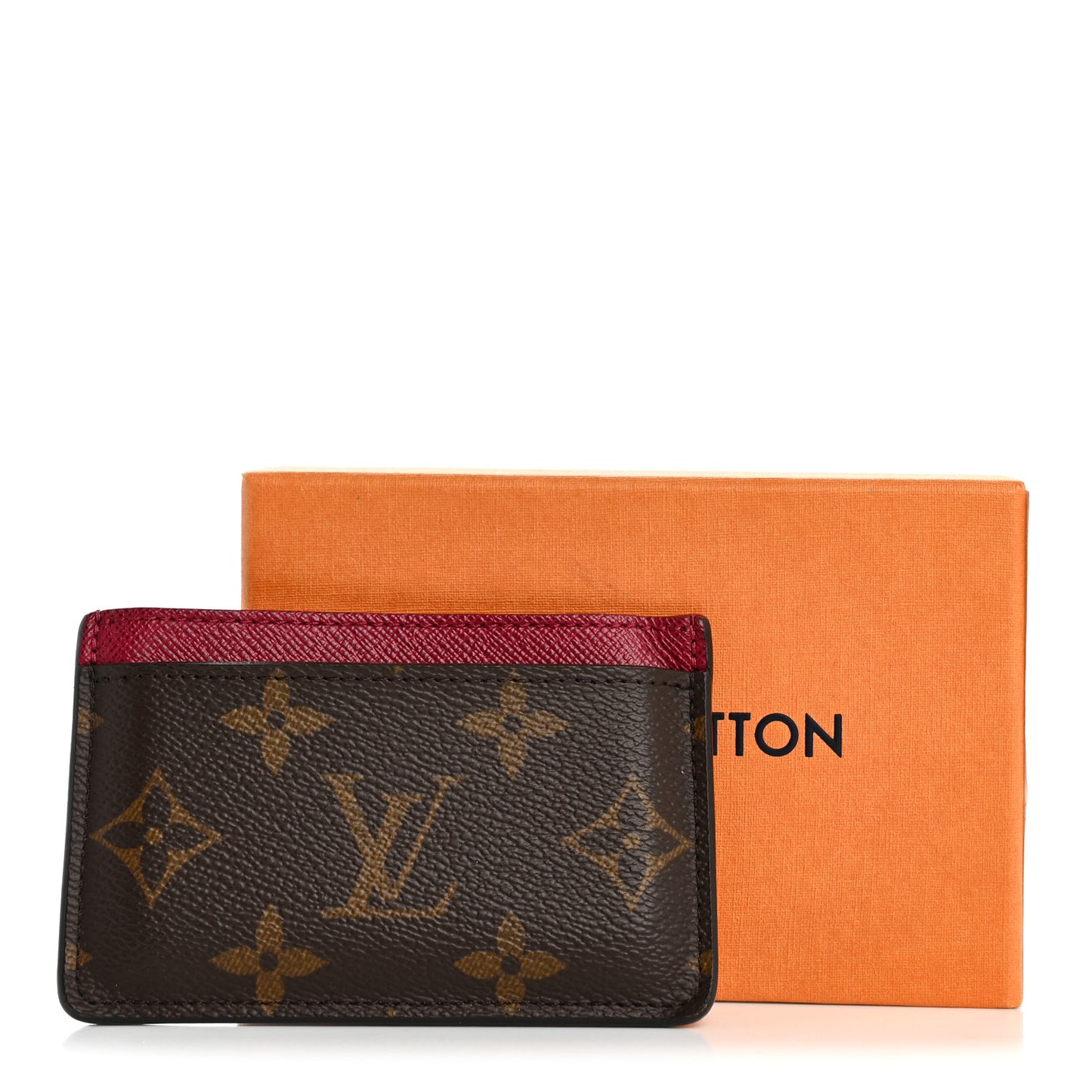 Monogram Card Holder Fuchsia