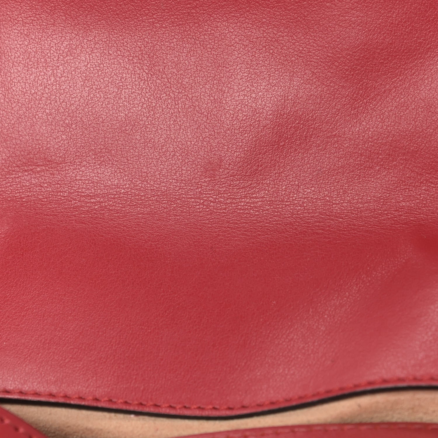 Gucci Calfskin Matelasse Mini GG Marmont Shoulder Bag Hibiscus Red 14 of 14