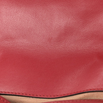 Gucci Calfskin Matelasse Mini GG Marmont Shoulder Bag Hibiscus Red 14 of 14