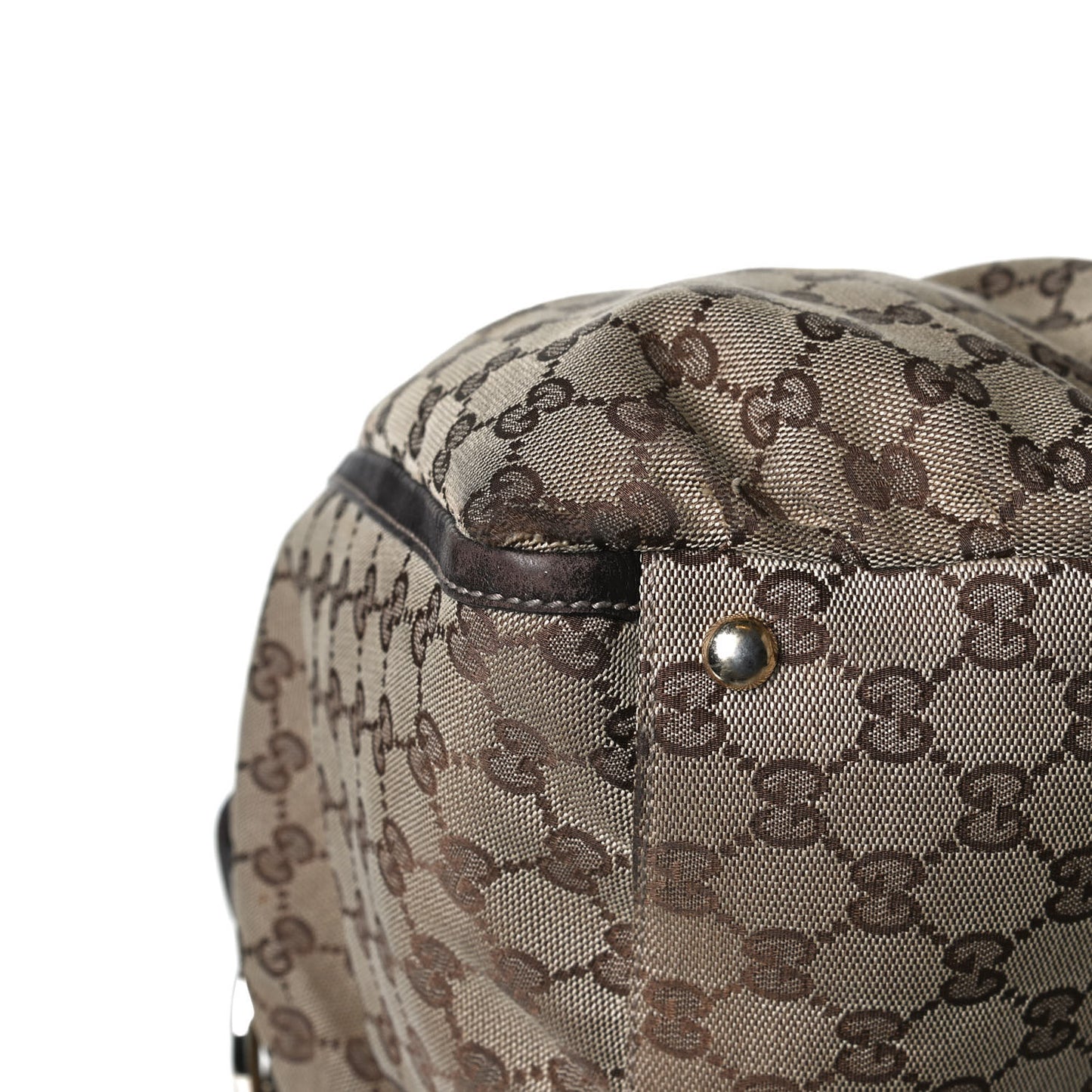 Monogram Large D Gold Hobo Dark Brown