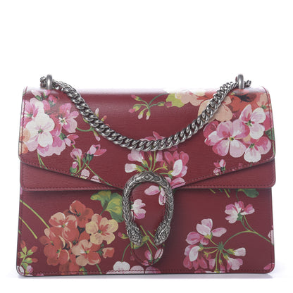 Gucci Calfskin Blooms Print Medium Dionysus Shoulder Bag Romantic Cherry Multicolor 1 of 9