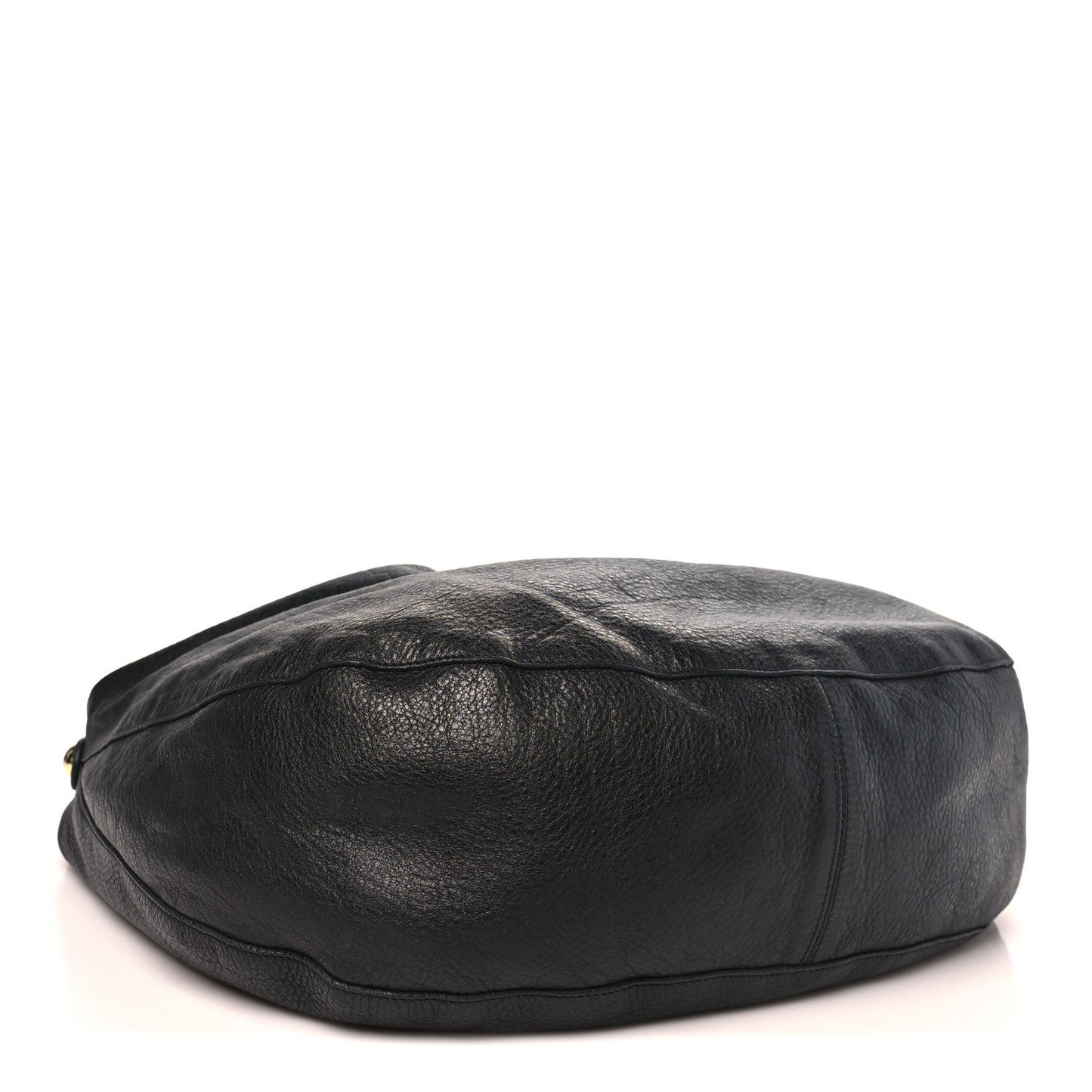 Soft Spongy Calfskin Large Daria Hobo Black
