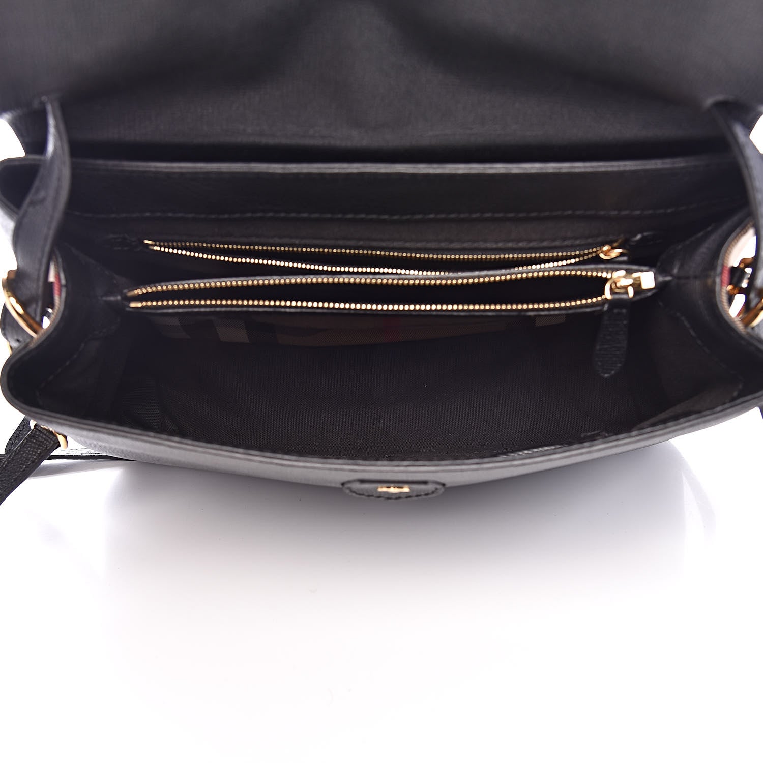 Burberry Derby Calfskin House Check Medium Camberley Black 5 of 11