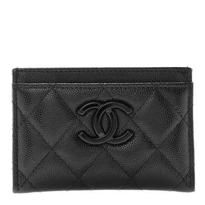 Chanel Caviar Quilted My Everything Card Holder Black 1 of 10