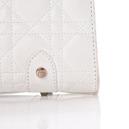 Christian Dior Lambskin Cannage Soft Lady Dior East West White 12 of 20