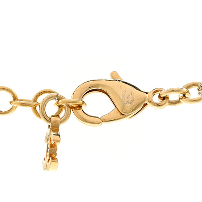 Chanel Crystal Pearl CC Heart Choker Necklace Gold 5 of 6