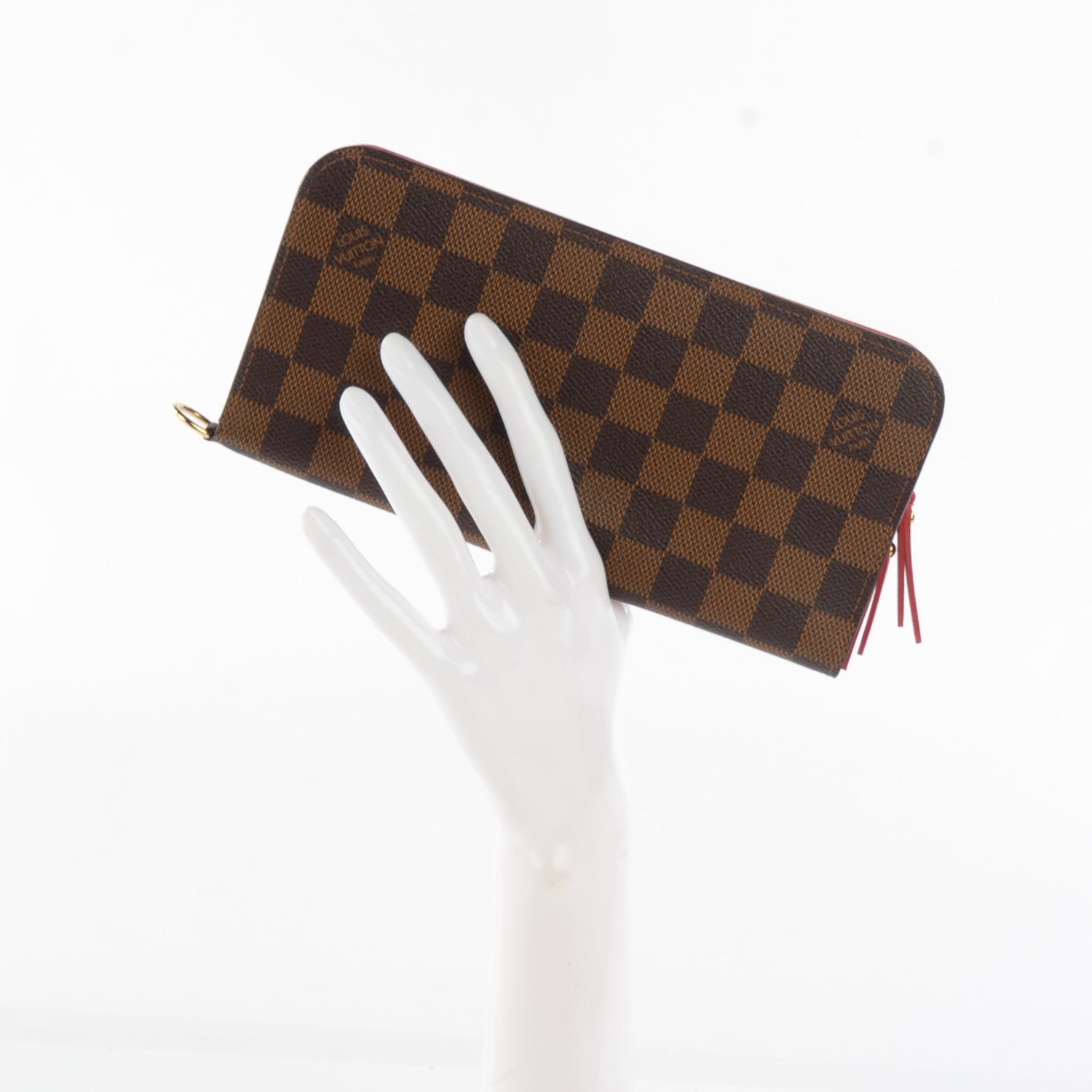 Louis Vuitton Damier Ebene Insolite Wallet Red 2 of 7