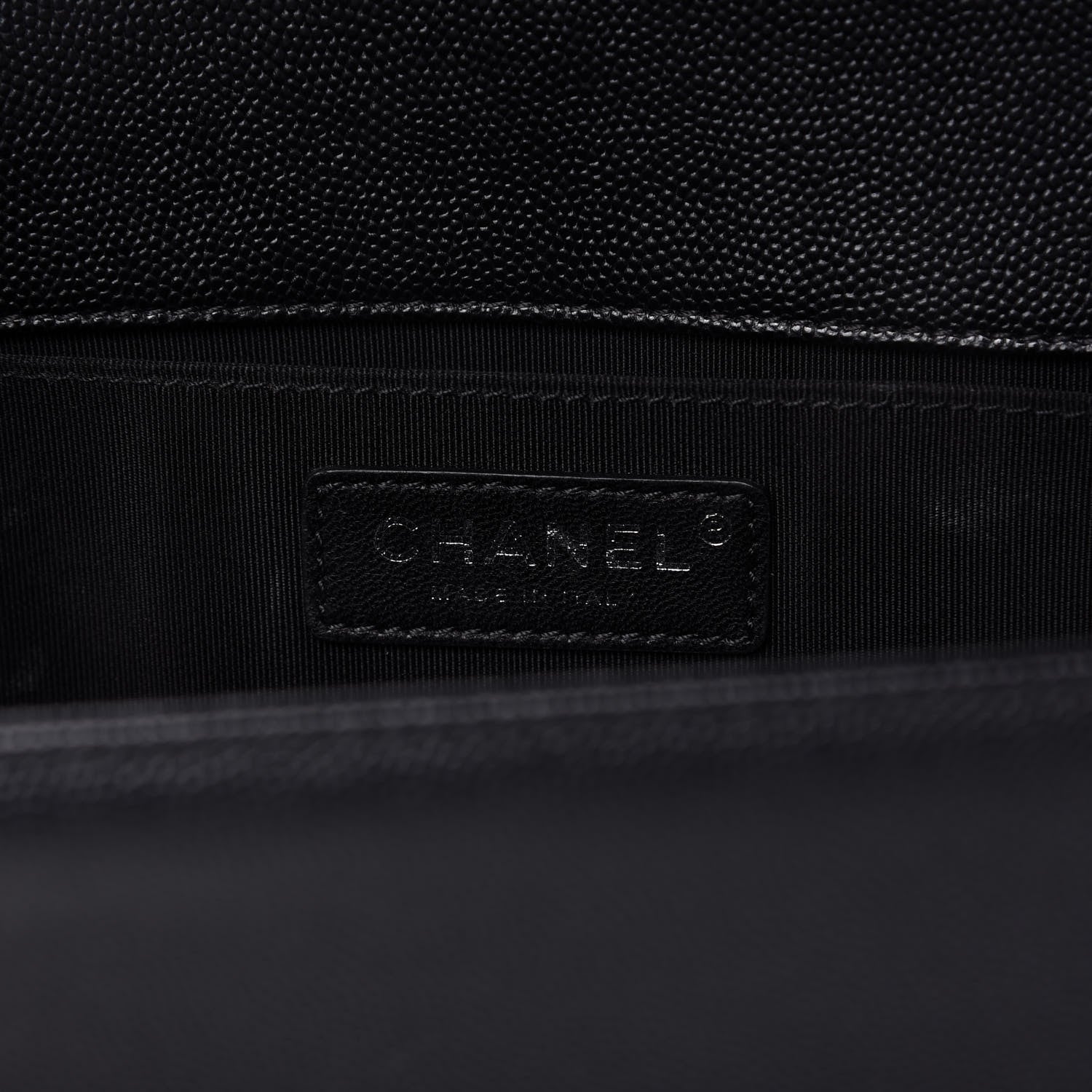 Chanel Caviar Quilted Medium Boy Flap Black 8 of 10