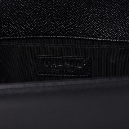 Chanel Caviar Quilted Medium Boy Flap Black 8 of 10