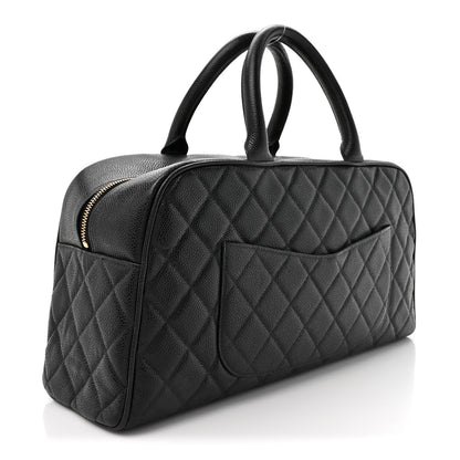 Chanel Caviar Quilted Large Bowler Black 3 of 12