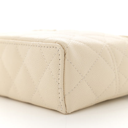 Chanel Caviar Quilted Trendy Handle Slim Vanity Ecru 10 of 11