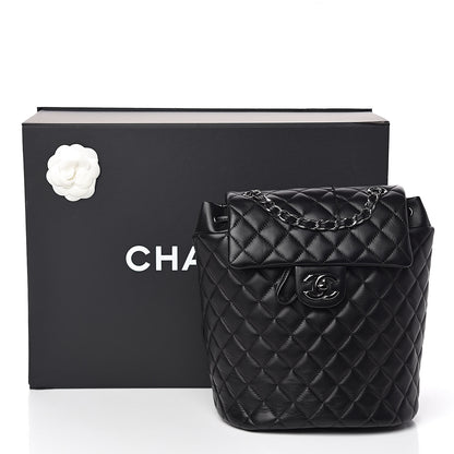 Chanel Lambskin Quilted Small Urban Spirit Backpack Black 11 of 11