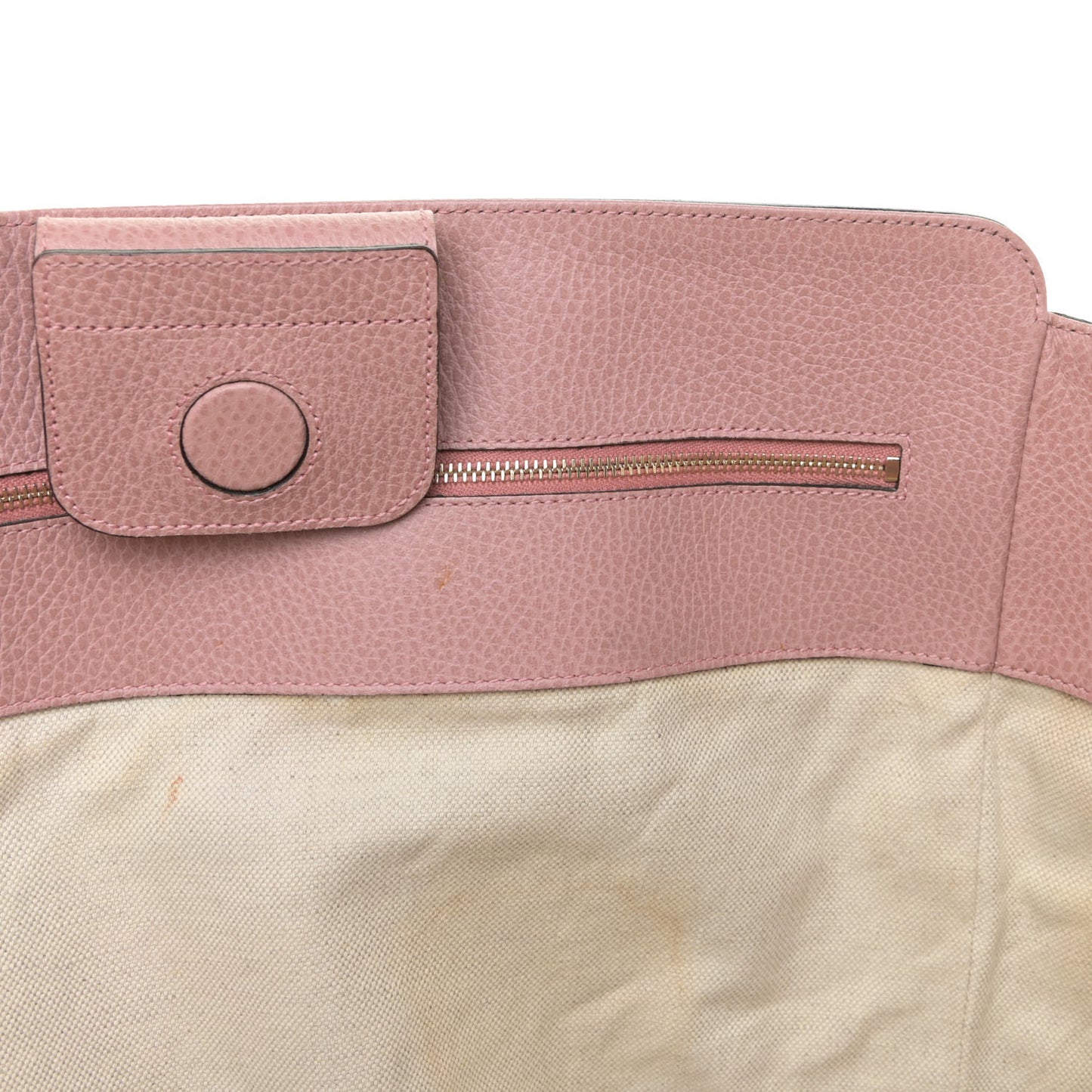 Dollar Calfskin Medium Swing Tote Grey Field Soft Pink
