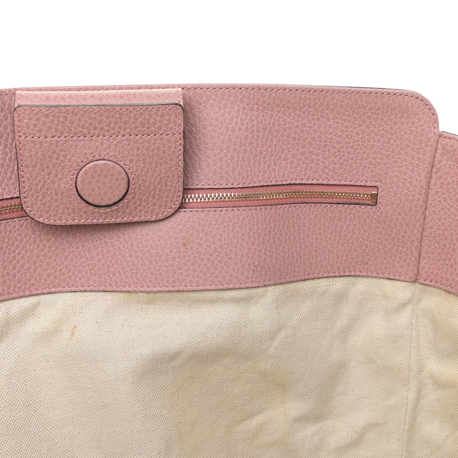 Gucci Dollar Calfskin Medium Swing Tote Grey Field Soft Pink 20 of 29