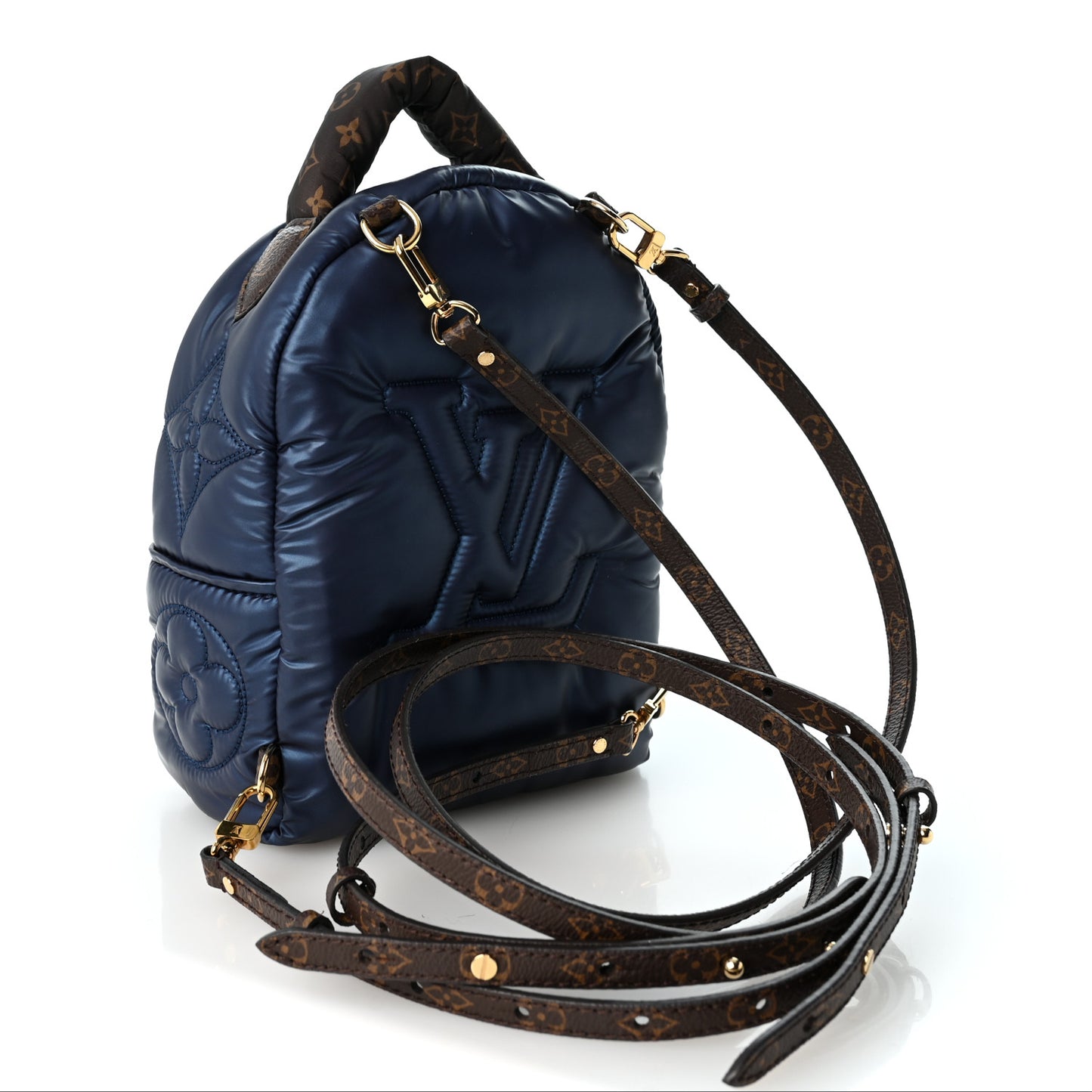 Econyl Mini Monogram Pillow Palm Springs Backpack Mini Navy