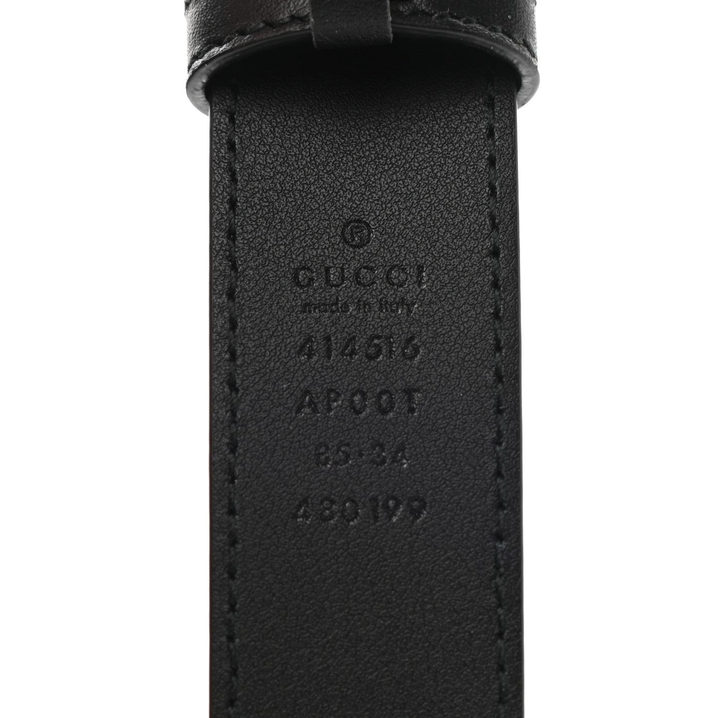 Calfskin Double G 30mm Belt 85 34 Black
