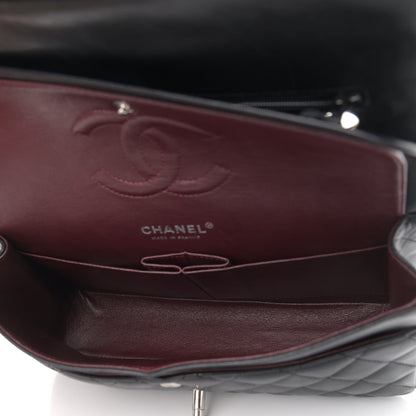 Chanel Lambskin Quilted Medium Double Flap Black 5 of 12